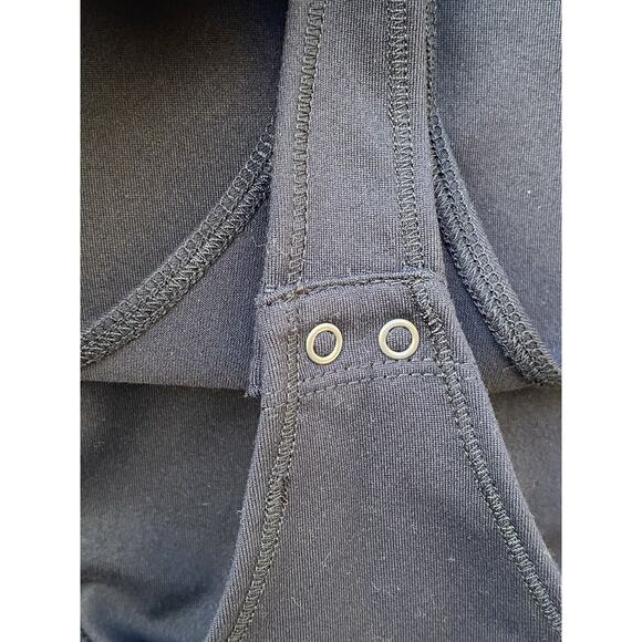 Abercrombie &‎ Fitch Long-Sleeve Seamless Fabric Keyhole Bodysuit Size S Black - Picture 7 of 12